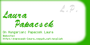 laura papacsek business card